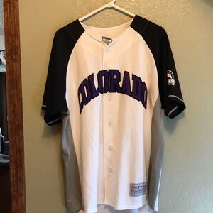 Colorado Rockies button down jersey